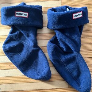 Hunter Navy Fleece Boot Liners